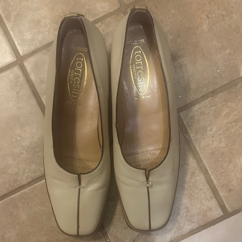 Taupe Leather Loafers by Totes